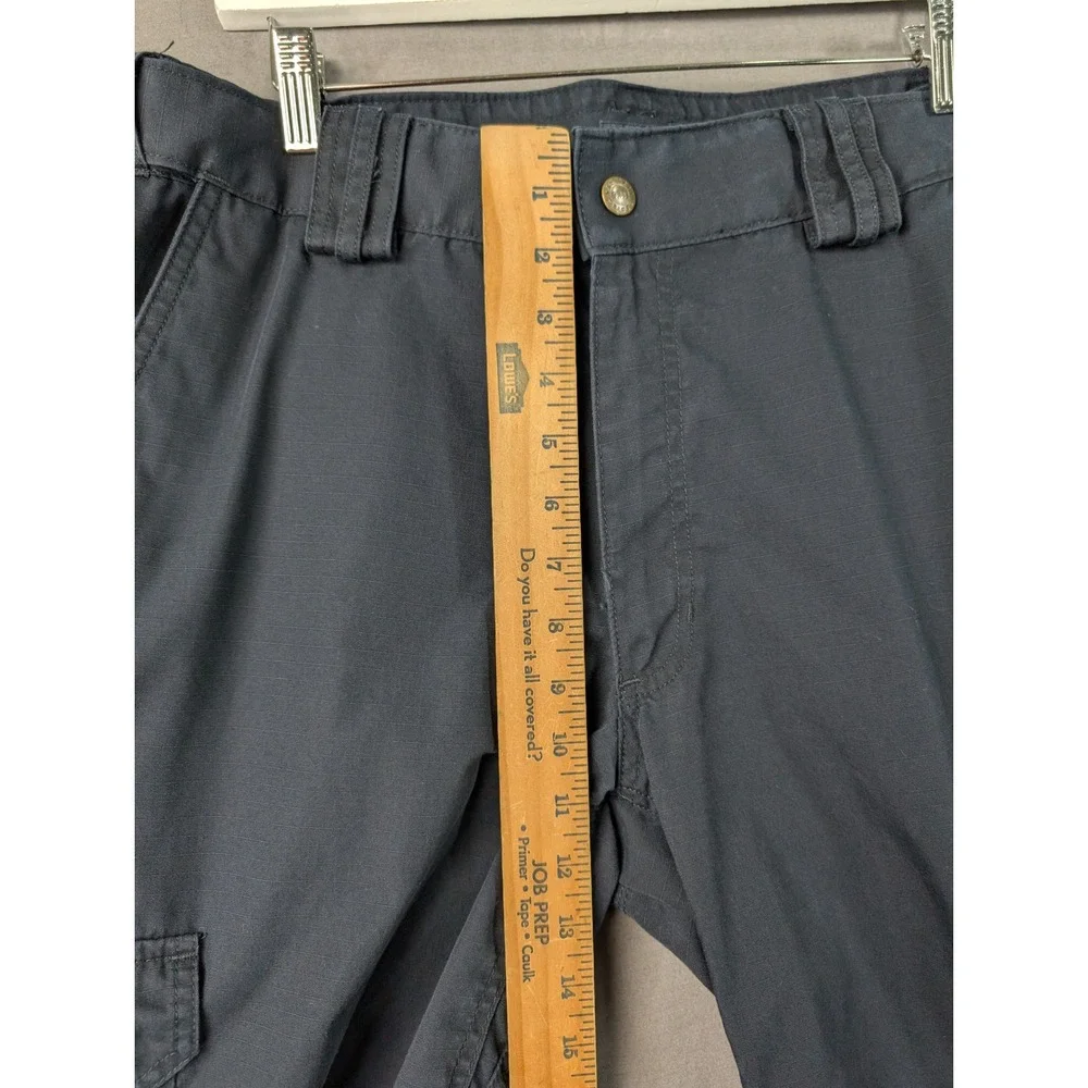 5.11 Tactical Series Mens Cargo Pants 36x32 Navy Blue Ripstop Work Trousers